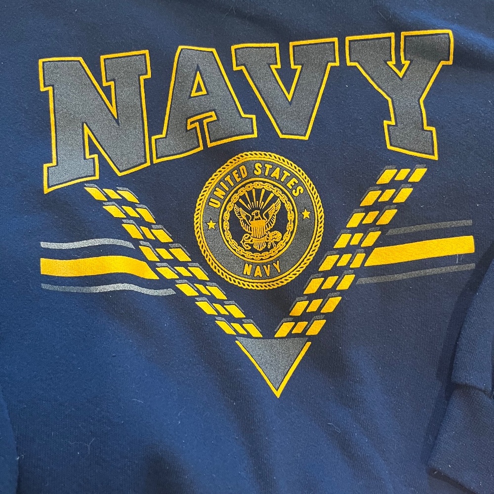 B 13    Vintage Navy Crewneck
